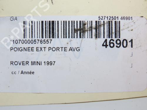 Used Front left exterior door handle ROVER MINI Hatchback 1300 (63 hp) 28831220
