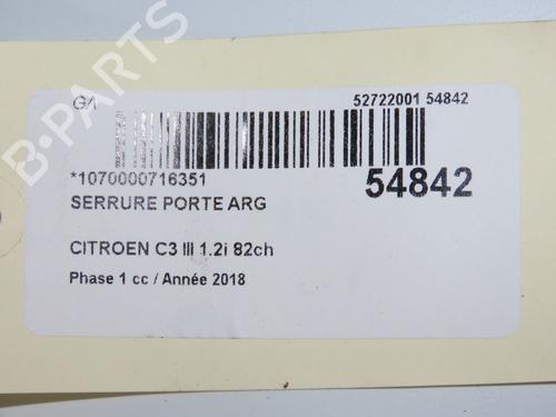 Rear left lock CITROËN C3 III (SX) 1.2 VTi 82 | BP32253921C100