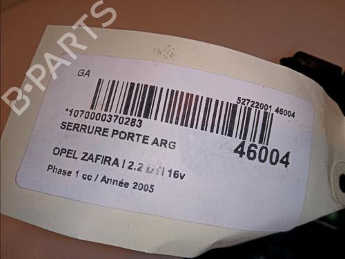 Used Rear left lock OPEL ZAFIRA A MPV (T98) 2.2 DTI 16V (F75) (125 hp) 11103533