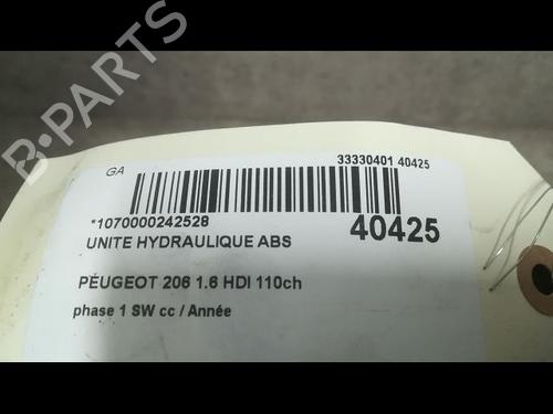 Used ABS pump PEUGEOT 206 SW (2E/K) 1.6 HDi 110 (109 hp) 9608934
