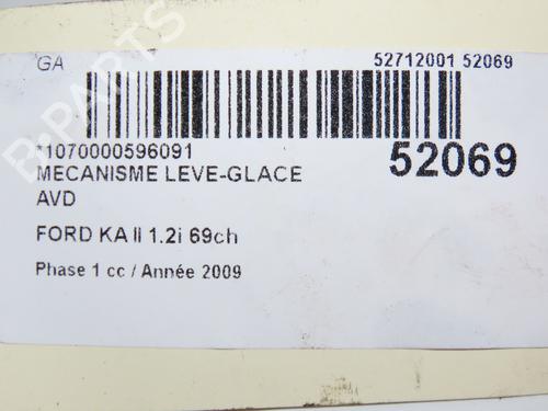 front-right-window-mechanism-ford-ka-ru8-2008-2009-2010-2011-2012-2013-2014-2015-2016-28831093 main image