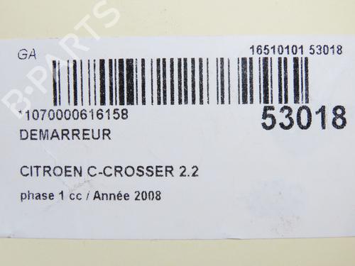 Startmotor CITROËN C-CROSSER (VU_, VV_) 2.2 HDi | BP29818089M8