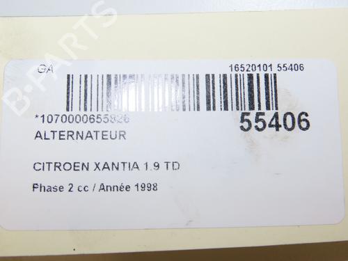 Used Alternator CITROËN XANTIA (X1_, X2_) 1.9 Turbo D (90 hp) 28801444
