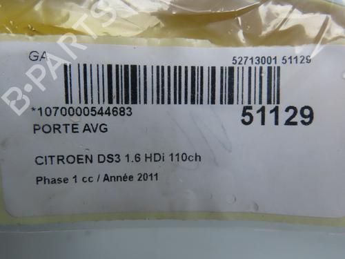 Left front door CITROËN DS3 (SA_) 1.6 HDi 110 | BP22811348C2 