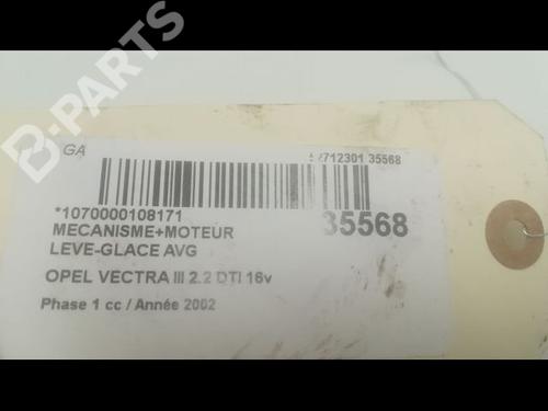 Front left window mechanism OPEL VECTRA C GTS (Z02) 2.2 DTI 16V (F68) | BP9602800C22 