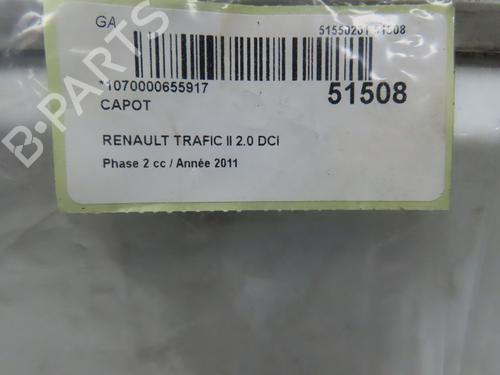 Motorhjelm RENAULT TRAFIC II Van (FL) 2.0 dCi 90 (FL0H, FL00, FL01, FL0M, FL0P, FL0S) | BP31120662C1 - Image 7
