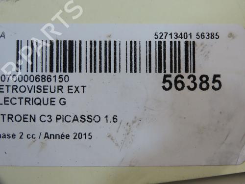 Left mirror CITROËN C3 Picasso (SH_) 1.6 HDI 90 | BP31242554C26 