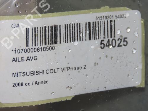 Used Left front fenders Left front fenders MITSUBISHI COLT VI (Z3_A, Z2_A) 1.1 (Z31A, Z32A) (75 hp) 40615341 40615341