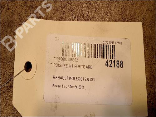 Rear right interior door handle RENAULT KOLEOS I (HY_) 2.0 dCi 4x4 (HY0K) | BP9617045I16 