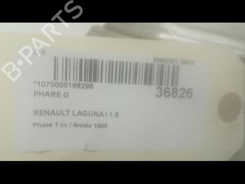 Used Left headlight RENAULT LAGUNA I (B56_, 556_) 1.8 (94 hp) 9603697