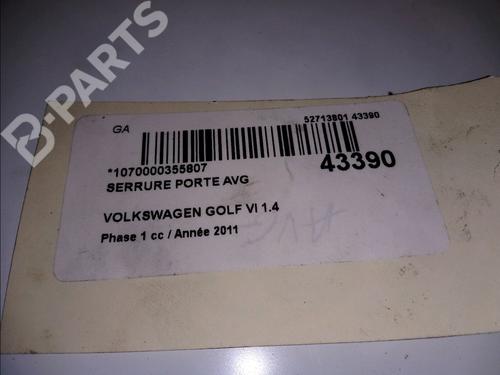 Front left lock VW GOLF VI (5K1) 1.4 | BP10145212C98 