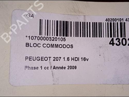 Used Steering column stalk PEUGEOT 207 (WA_, WC_) 1.6 HDi (90 hp) 9688124