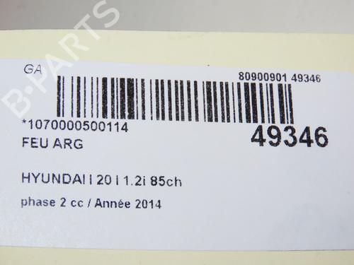Left taillight HYUNDAI i20 I (PB, PBT) 1.2 | BP18476792C34 