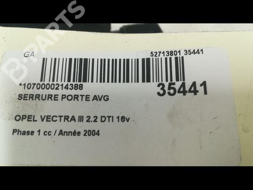 Front left lock OPEL VECTRA C GTS (Z02) 2.2 DTI 16V (F68) | BP9605746C98 