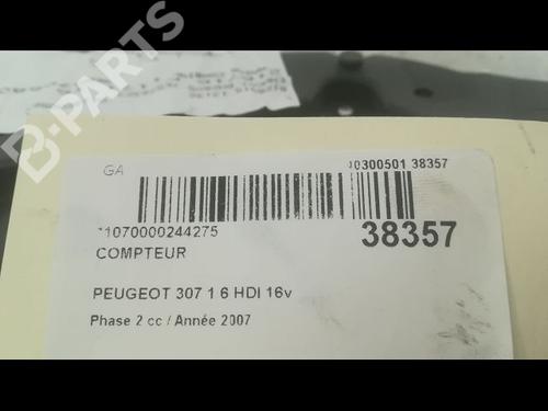 Instrument cluster PEUGEOT 307 (3A/C) 1.6 HDi | BP9609075C47 