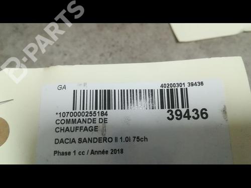 Climate control DACIA SANDERO II 1.0 SCe 75 (B8JC, B8JD) | BP9610286I5 