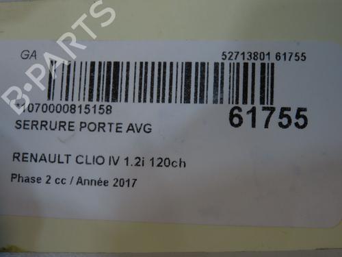front-left-lock-renault-clio-iv-bh_-2012-2013-2014-2015-2016-2017-2018-2019-2020-2021-39938084 main image