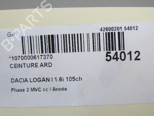 Rear right seatbelt DACIA LOGAN MCV (KS_) 1.6 16V Hi-Flex | BP33836441I28 - Image 5