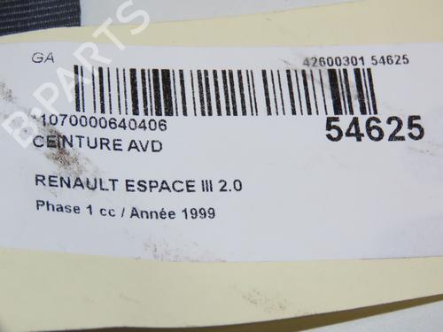 Used Front right belt tensioner RENAULT ESPACE III (JE0_) 2.0 (JE0A) (114 hp) 28968156