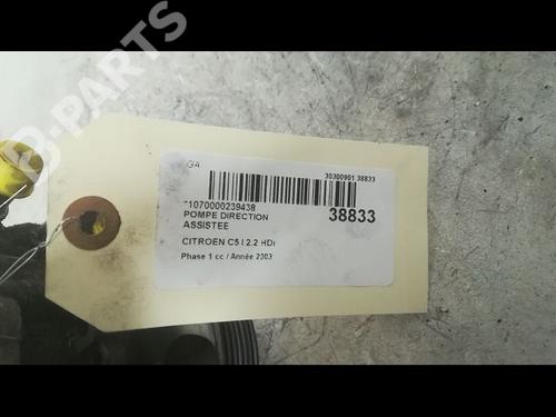 Steering pump CITROËN C5 I (DC_) 2.2 HDi (DC4HXB, DC4HXE) | BP9609509M99 