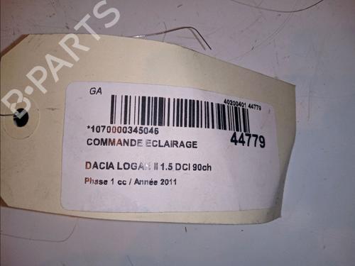 Used Headlight switch DACIA LOGAN MCV (KS_) 1.5 dCi (KS04) (88 hp) 11101166