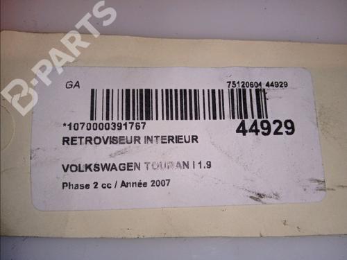 Rear mirror VW TOURAN (1T1, 1T2) 1.9 TDI | BP11103972I6 