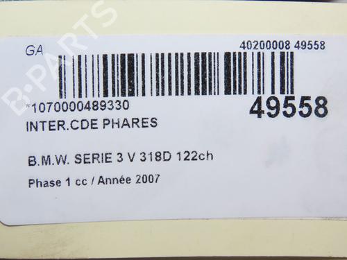 Headlight switch BMW 3 (E90) 318 d | BP18837249I24 