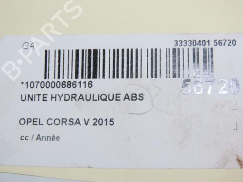 Used ABS pump OPEL CORSA D (S07) 1.2 (L08, L68) (86 hp) 30978836