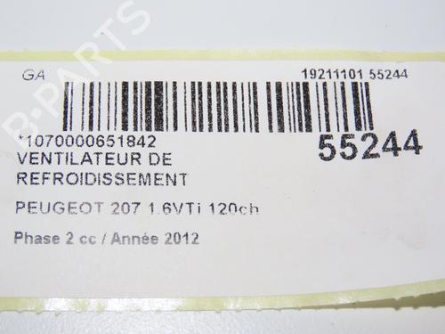 Used Radiator fan PEUGEOT 207 (WA_, WC_) 1.6 16V VTi (120 hp) 28967148