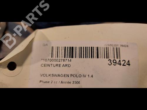 Rear right belt tensioner VW POLO IV (9N_, 9A_) 1.4 TDI | BP9613819C90 