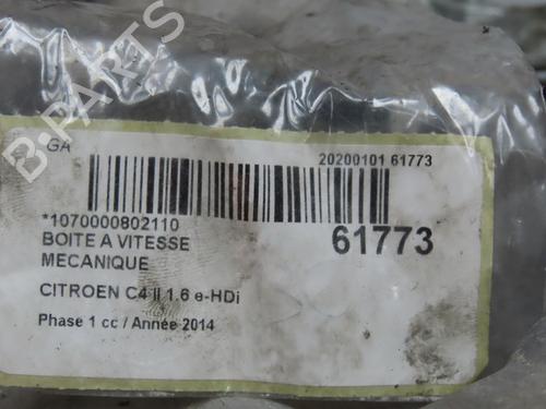 Used Gearbox Gearbox CITROËN C4 II (NC_) 1.6 HDi 115 (114 hp) 40554237 40554237