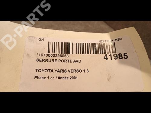 Front right lock TOYOTA YARIS VERSO (_P2_) 1.3 (NCP20_, NCP22_, NCP20R, NCP22R) | BP9616121C97 