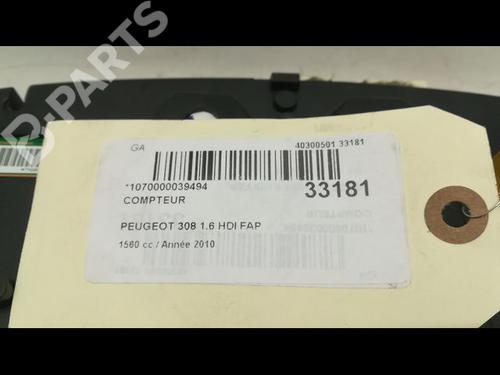 Instrument cluster PEUGEOT 308 I (4A_, 4C_) 1.6 HDi | BP9596031C47 