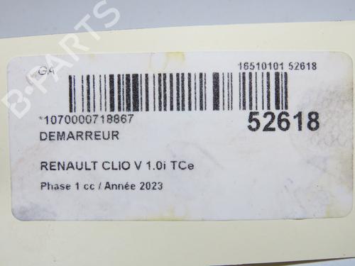 Startmotor RENAULT CLIO V (B7_) 1.0 TCe 90 (B7MT) | BP39893789M8 - Image 6