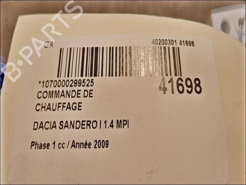 Comando clima DACIA SANDERO 1.4 MPI LPG (72 hp) 9616437