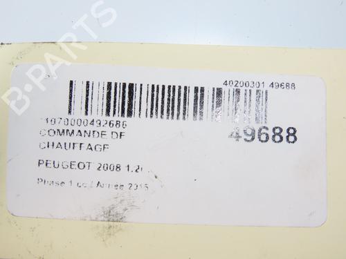 Used Climate control PEUGEOT 2008 I (CU_) 1.2 THP 130 / PureTech 130 (130 hp) 16688168