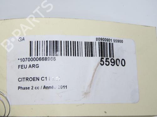 Used Left taillight CITROËN C1 (PM_, PN_) 1.0 (68 hp) 31748040