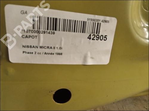 Hood NISSAN MICRA II (K11) 1.0 i 16V (K11) | BP9615644C1 
