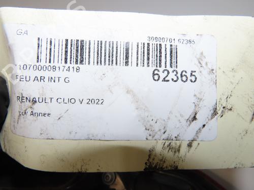 Used Left tailgate light Left tailgate light RENAULT CLIO V (B7_) 1.0 TCe 90 (B7MT) (91 hp) 39966904 39966904