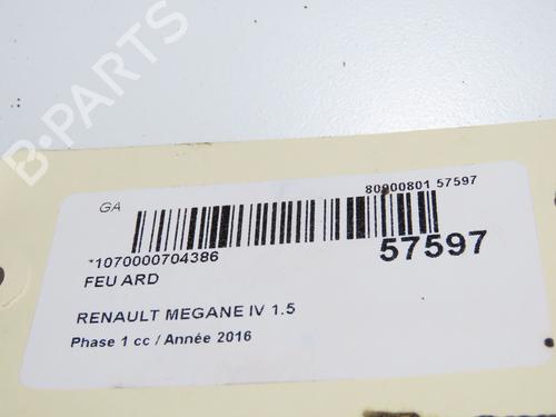 Right taillight RENAULT MEGANE IV Hatchback (B9A/M/N_) 1.5 dCi 90 (B9A1) | BP33770475C35  - Image 5