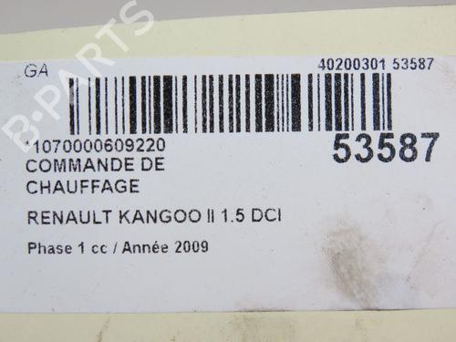 Used Climate control RENAULT KANGOO / GRAND KANGOO II (KW0/1_) 1.5 dCi (KW0C, KW2C, KW4C) (106 hp) 28801740