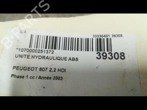 Used ABS pump PEUGEOT 607 (9D, 9U) 2.2 HDi (133 hp) 9609838