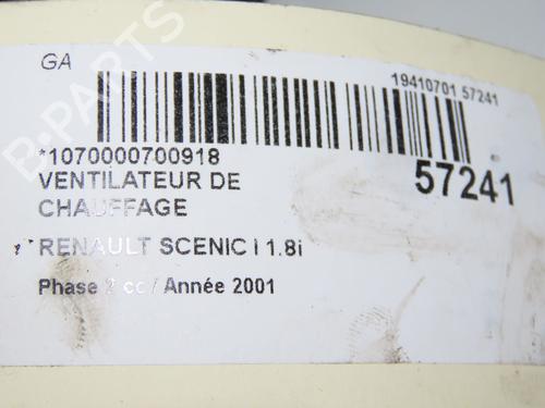 Used Heater blower motor RENAULT SCÉNIC I MPV (JA0/1_, FA0_) 1.8 16V (JA12, JA1R, JA1M, JA1A) (115 hp) 31819549