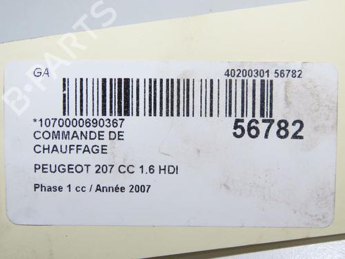 Used Climate control PEUGEOT 207 CC (WD_) 1.6 HDi (109 hp) 32200824