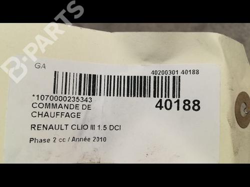 Climate control RENAULT CLIO III (BR0/1, CR0/1) 1.5 dCi (BR17, CR17) | BP9608154I5 