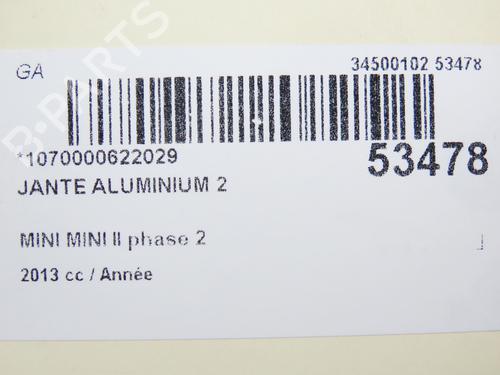 Used Rim MINI MINI COUNTRYMAN (R60) Cooper D (112 hp) 27245498
