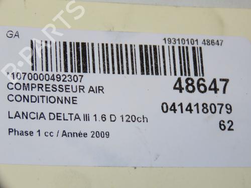 Used AC compressor AC compressor LANCIA DELTA III (844_) 1.6 D Multijet (844.AXC11, 844.AXC1A) (120 hp) 18148679 18148679