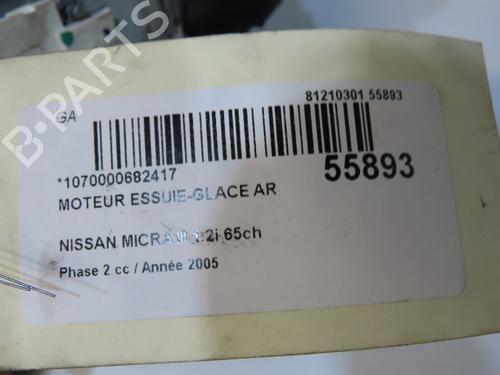 Motorino tergicristallo posteriore Motorino tergicristallo posteriore NISSAN MICRA III (K12) 1.2 16V (65 hp) 37185897 37185897