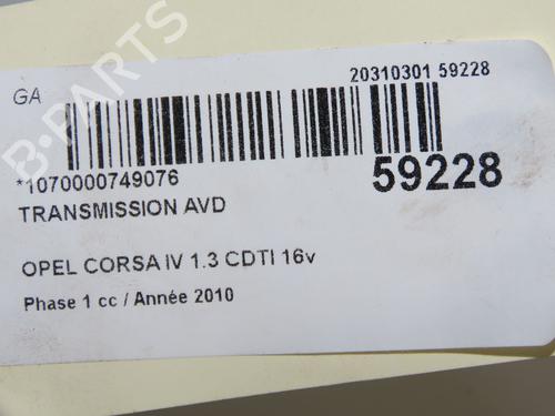 Right front driveshaft OPEL CORSA D (S07) 1.3 CDTI (L08, L68) | BP36657594M39 - Image 5