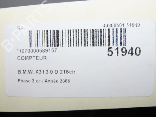 Instrument cluster BMW X3 (E83) xDrive 30 d | BP39541920C47 - Image 5